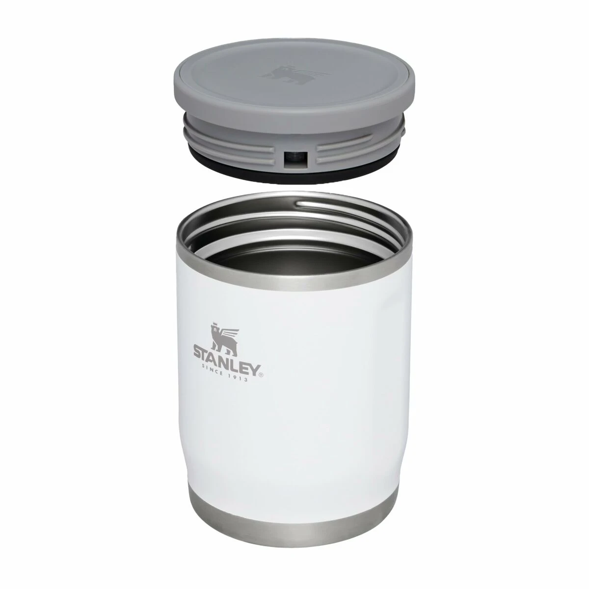White Stanley insulated mug with lid