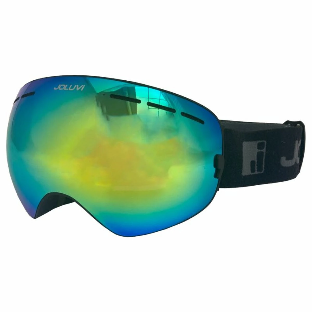 Colorful ski goggle isolated
