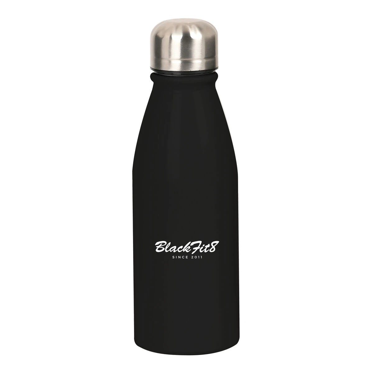 Black water bottle with 'BlackFitz' logo